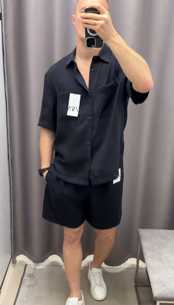Men’s Summer Shorts Set – 2-Piece Outfit