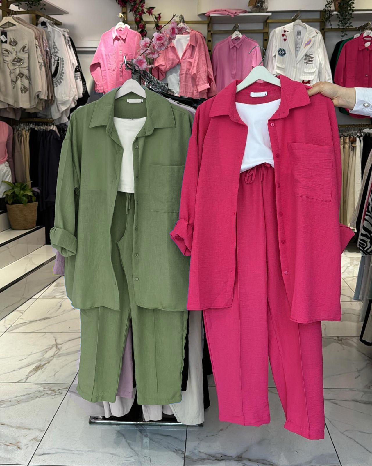 Elegant Ladies' Shirt & Trouser Set