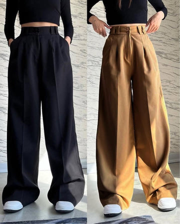 Ladies Wide Leg Trouser