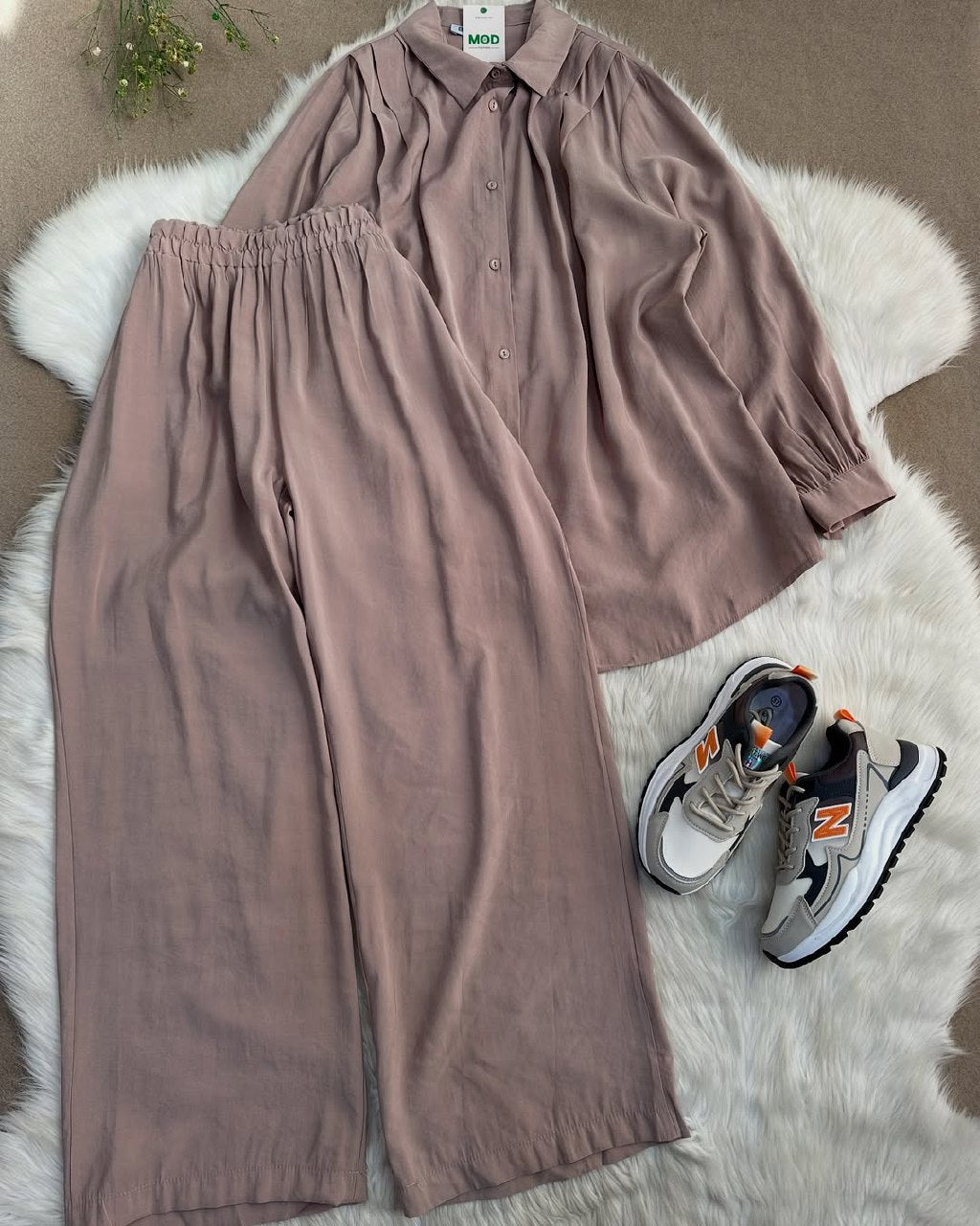 Ladies Wide Leg Trouser Set