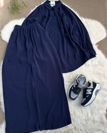 Ladies Wide Leg Trouser Set