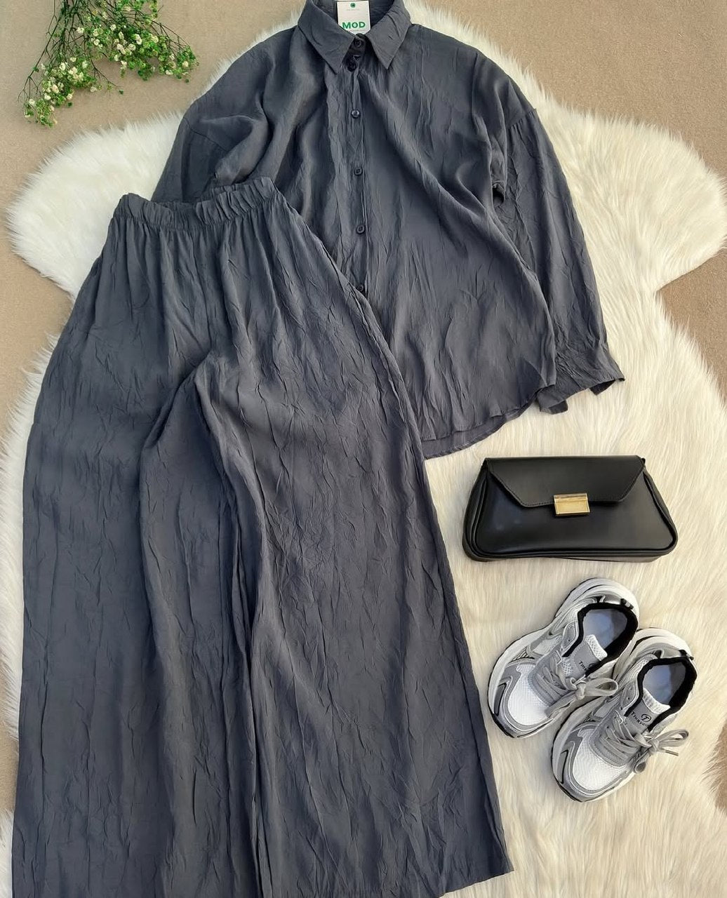 Ladies Crinkled Set – Everyday Style